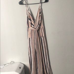 Lulus style striped jumpsuit